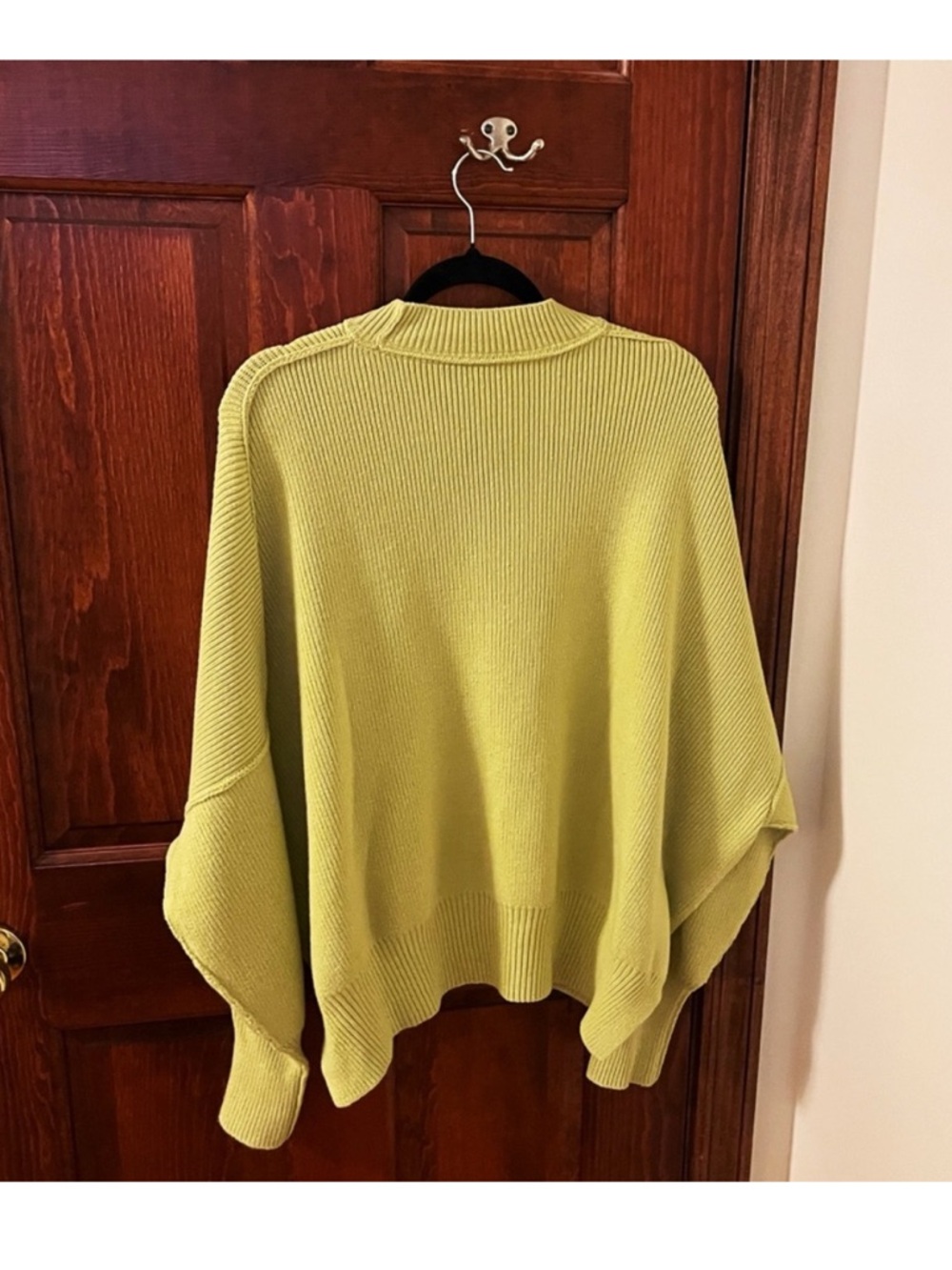 FREE PEOPLE Easy Street Tunic Sweater Pullover Knit Golden Mist NWOT Size XS - Picture 4 of 6